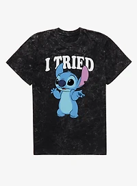 Disney Lilo And Stitch I Tried Mineral Wash T-Shirt