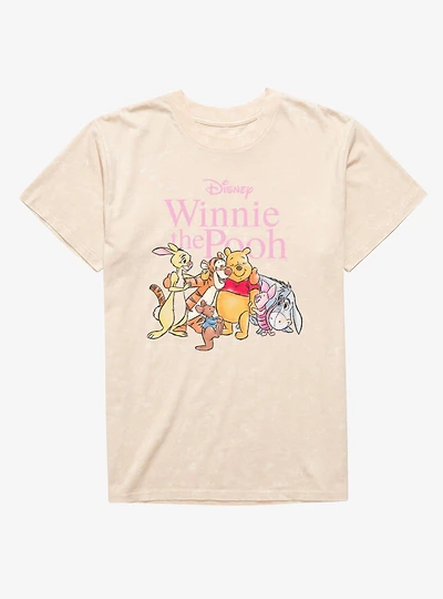 Disney Winnie The Pooh Friends Hug It Out Mineral Wash T-Shirt