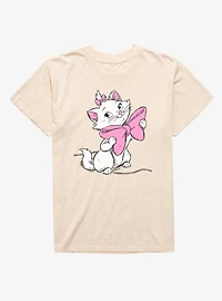 Disney Aristocats Marie Big Bow Mineral Wash T-Shirt