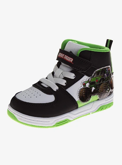 Monster Jam Grave Digger High-Top Toddler & Little Kids Sneakers