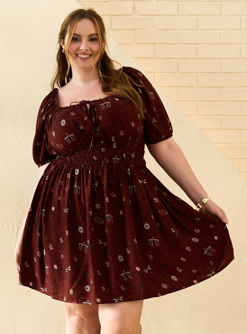 Gilmore Girls Allover Print Plus Dress - BoxLunch Exclusive