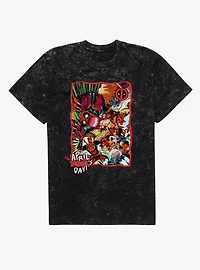 Marvel Deadpool April Pool's Day Invasion Of The Deadpools Mineral Wash T-Shirt