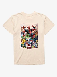 Marvel Deadpool April Pool's Day Characters Prankster Mineral Wash T-Shirt