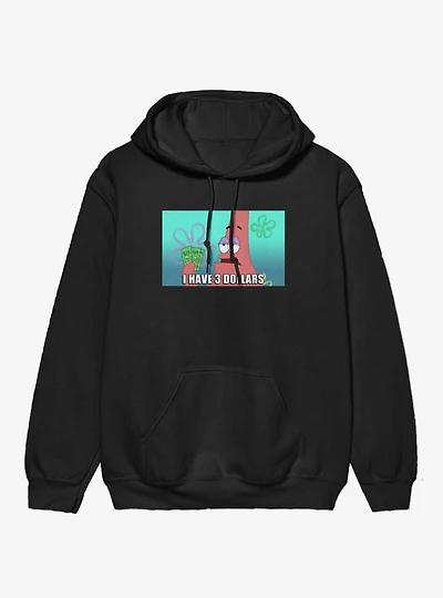 SpongeBob SquarePants Patrick 3 Dollar Meme Hoodie