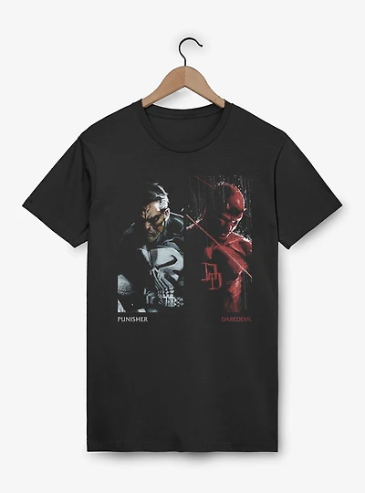 Marvel Comics Punisher And Daredevil Side By T-Shirt