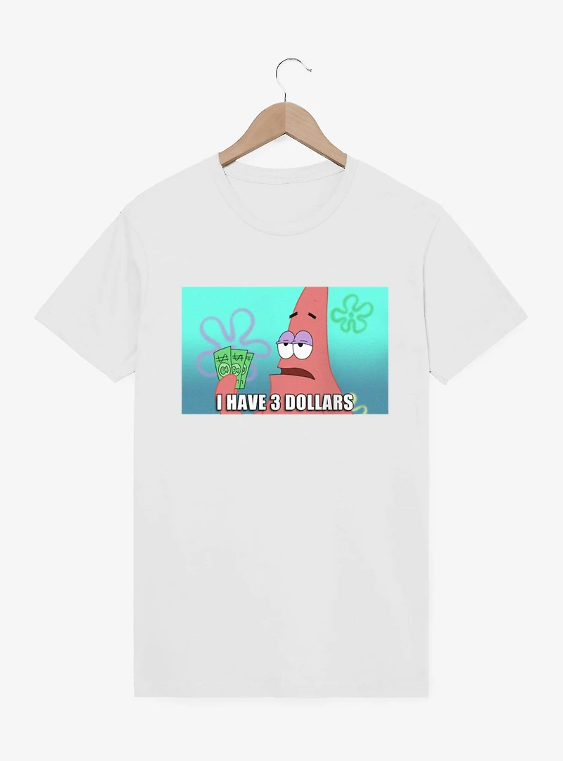SpongeBob SquarePants Patrick 3 Dollar Meme T-Shirt