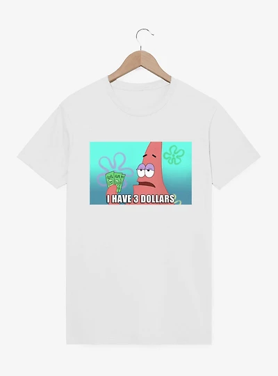 SpongeBob SquarePants Patrick 3 Dollar Meme T-Shirt