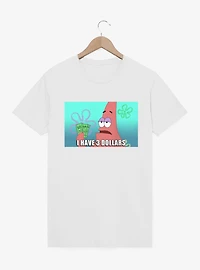 SpongeBob SquarePants Patrick 3 Dollar Meme T-Shirt