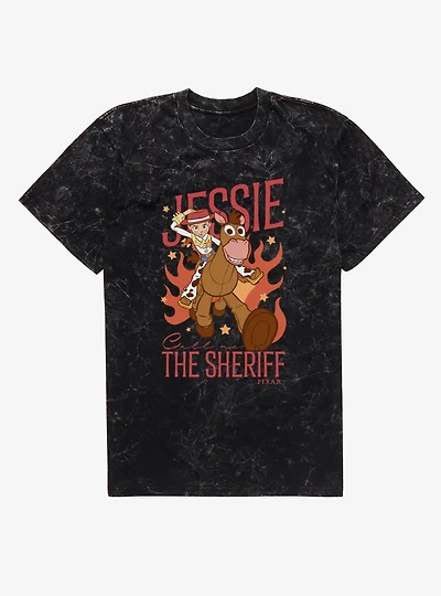 Disney Pixar Toy Story 4 Jessie Call Me Sheriff Mineral Wash T-Shirt