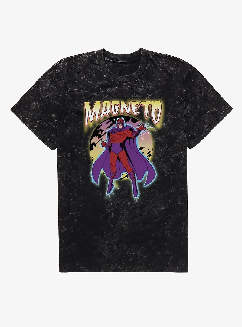 Marvel X-Men Comics Magneto Omniscient Mineral Wash T-Shirt