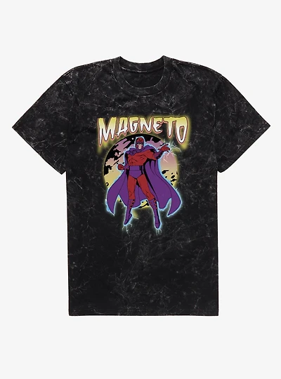 Marvel X-Men Comics Magneto Omniscient Mineral Wash T-Shirt