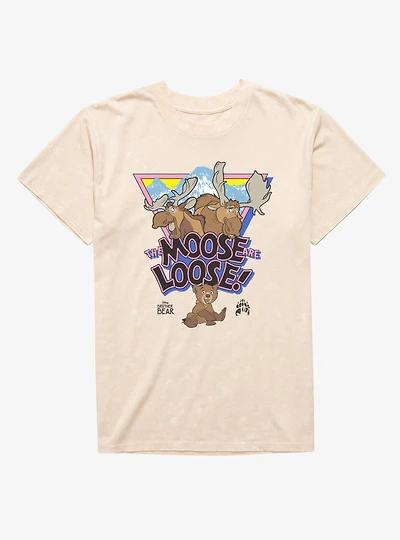 Disney Brother Bear Moose Loose Rutt Tuke Mineral Wash T-Shirt
