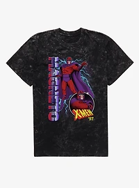 Marvel X-Men 97 Magneto On The Grid Mineral Wash T-Shirt