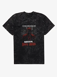 Marvel Daredevil Born Again Work Is Never Done Mineral Wash T-Shirt