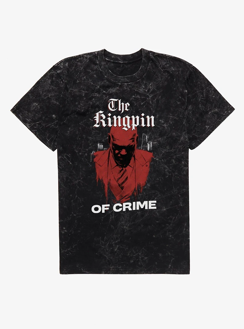 Marvel Daredevil Born Again The Kingpin Of Crime Mineral Wash T-Shirt