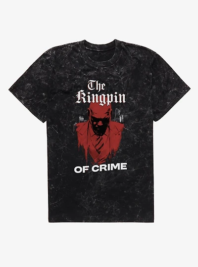 Marvel Daredevil Born Again The Kingpin Of Crime Mineral Wash T-Shirt