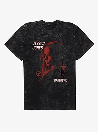 Marvel Daredevil Born Again Jessica Jones Is Watching Mineral Wash T-Shirt