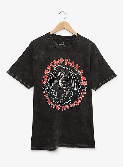 Fourth Wing Conscription Day Women's Mineral Wash T-Shirt - BoxLunch Exclusive