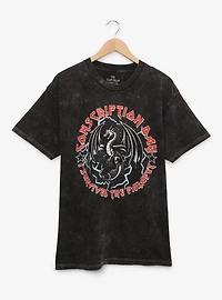 Fourth Wing Conscription Day Women's Mineral Wash T-Shirt - BoxLunch Exclusive