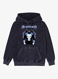 Marvel Punisher Purple Circle Mineral Wash Hoodie