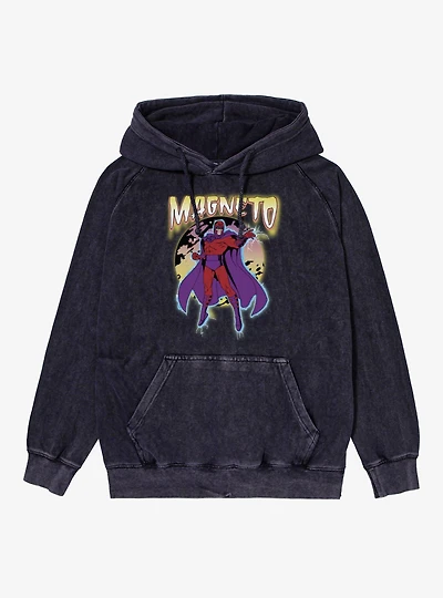 Marvel X-Men Comics Magneto Omniscient Mineral Wash Hoodie