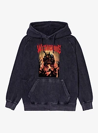 Marvel X-Men Comics Wolverine Wounded Animal Mineral Wash Hoodie