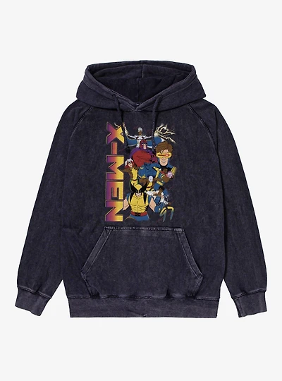 Marvel X-Men 97 Group Up Mineral Wash Hoodie