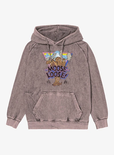 Disney Brother Bear Moose Loose Rutt Tuke Mineral Wash Hoodie