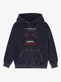 Marvel Daredevil Born Again Work Is Never Done Mineral Wash Hoodie