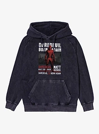 Marvel Daredevil Born Again Matt Murdock Waits Mineral Wash Hoodie