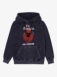 Marvel Daredevil Born Again The Kingpin Of Crime Mineral Wash Hoodie