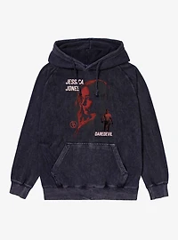 Marvel Daredevil Born Again Jessica Jones Is Watching Mineral Wash Hoodie