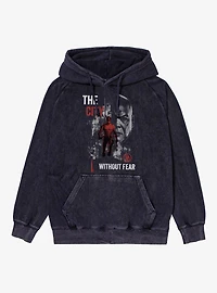 Marvel Daredevil Born Again City Without Fear Mineral Wash Hoodie