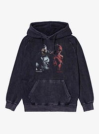 Marvel Comics Punisher And Daredevil Side By Mineral Wash Hoodie
