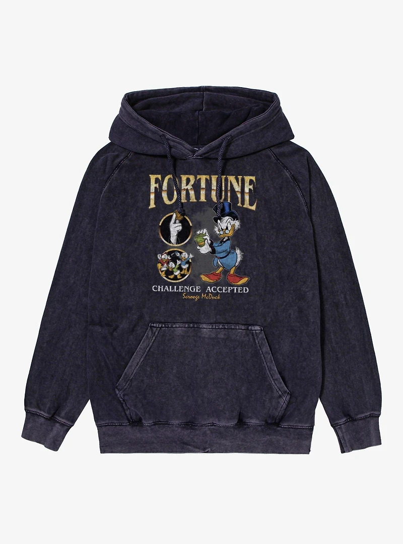 Disney Scrooge McDuck Fortune Accepted Mineral Wash Hoodie