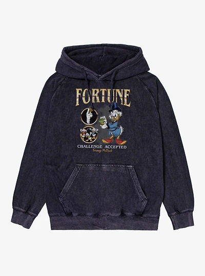 Disney Scrooge McDuck Fortune Accepted Mineral Wash Hoodie