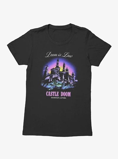 Marvel Comics Castle Doom Of Latveria Womens T-Shirt