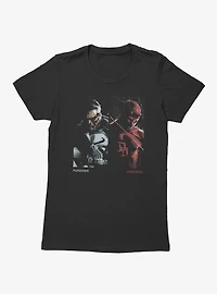 Marvel Comics Punisher And Daredevil Side By Womens T-Shirt