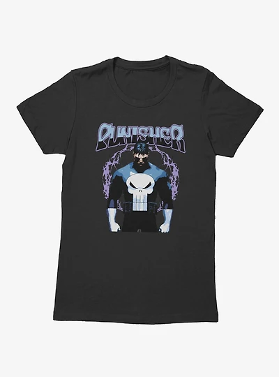 Marvel Punisher Purple Circle Womens T-Shirt