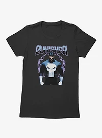Marvel Punisher Purple Circle Womens T-Shirt