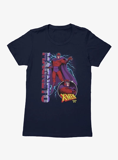 Marvel X-Men 97 Magneto On The Grid Womens T-Shirt