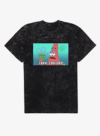 SpongeBob SquarePants Patrick 3 Dollar Meme Mineral Wash T-Shirt