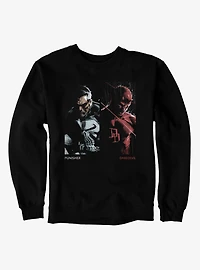 Marvel Comics Punisher And Daredevil Side By Sweatshirt
