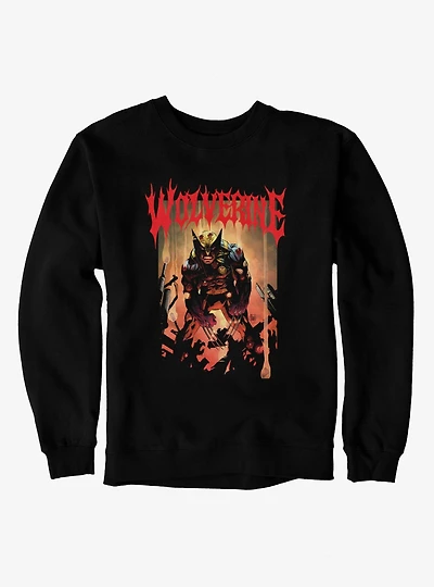 Marvel X-Men Comics Wolverine Wounded Animal Sweatshirt