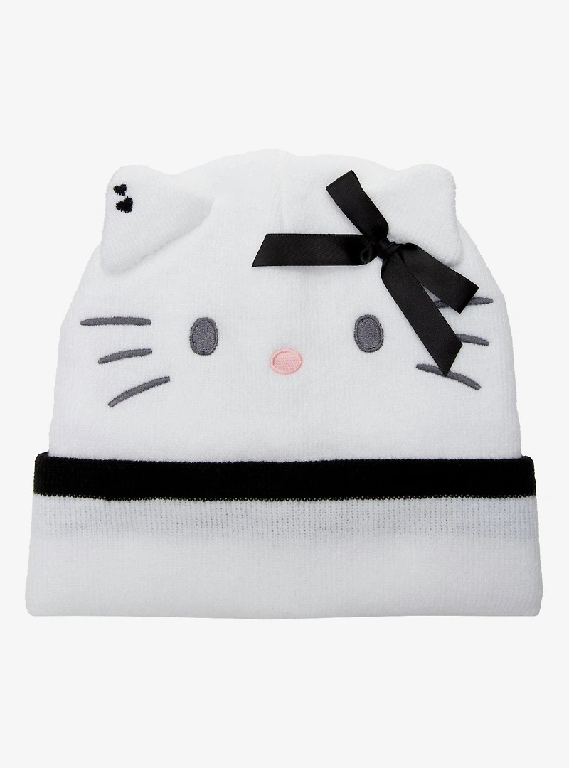 Sanrio Hello Kitty Black Bow Figural Beanie - BoxLunch Exclusive