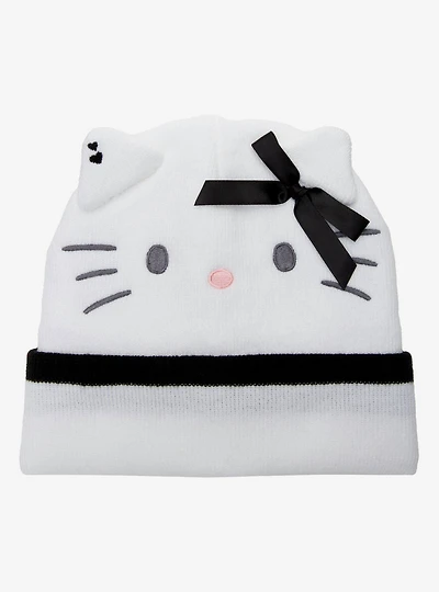 Sanrio Hello Kitty Black Bow Figural Beanie - BoxLunch Exclusive