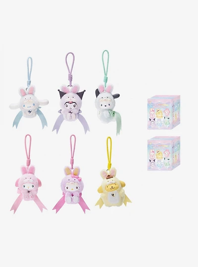 Top Toy Sanrio Characters Diamond Bunny Series Blind Box Plush Keychain