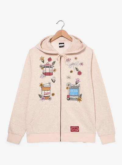 Gilmore Girls Stars Hollow Embroidered Women's Zippered Hoodie - BoxLunch Exclusive