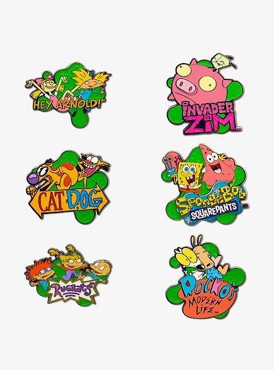 Nickelodeon Show Title Logos Mystery Enamel Pin Blind Box Series