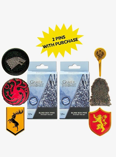 Game of Thrones Mystery Enamel Pin Blind Box Series 2 Pack